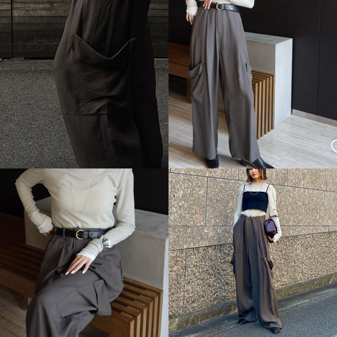 ETRE TOKYO 25SS リラクシーカーゴパンツ チャコール M