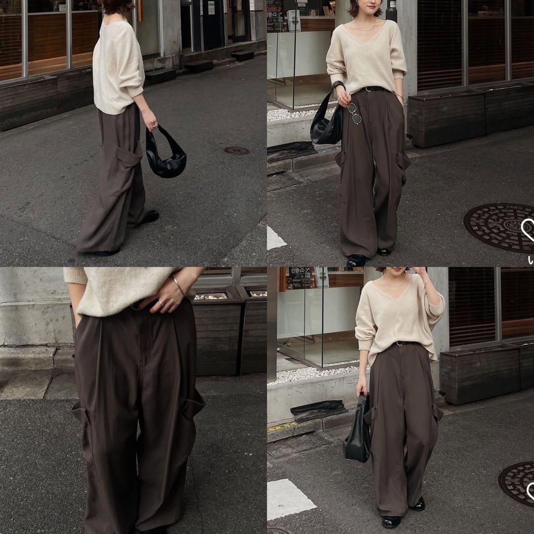 ETRE TOKYO 25SS リラクシーカーゴパンツ チャコール M