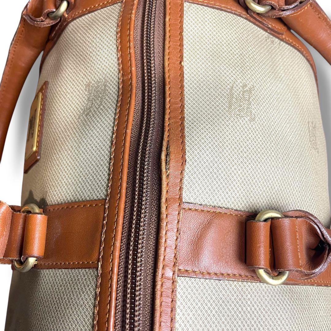 【大容量】Burberrys バーバリー ボストンバッグ ホースロゴ キャンバス