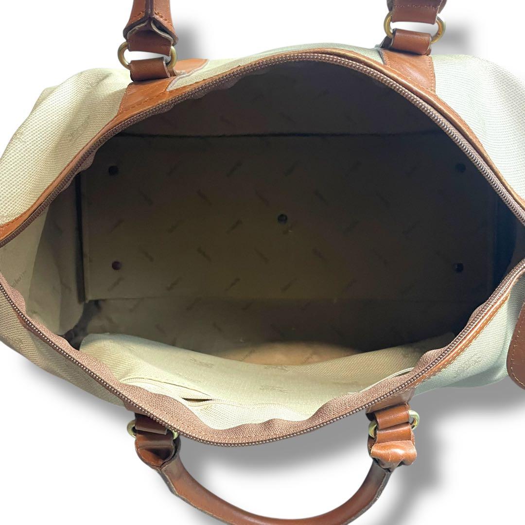 【大容量】Burberrys バーバリー ボストンバッグ ホースロゴ キャンバス