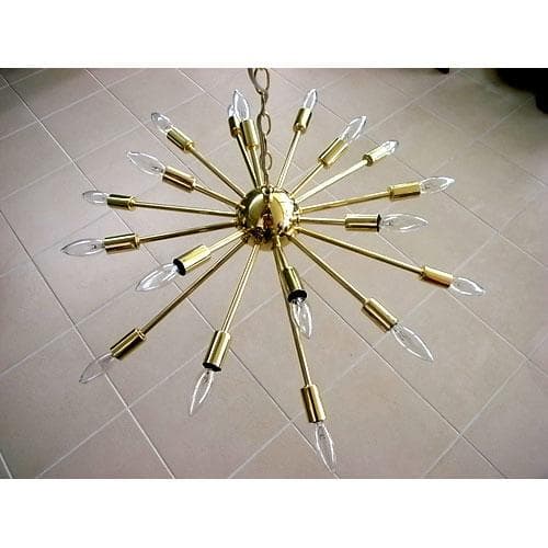 ６０’sモダンスタイル スプートニク ランプ 16バルブ クローム