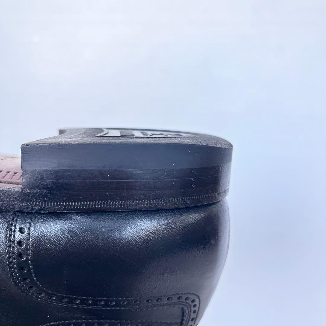 定番✨ スコッチグレイン ビジネスシューズ セミグローブ 黒 26.5cm