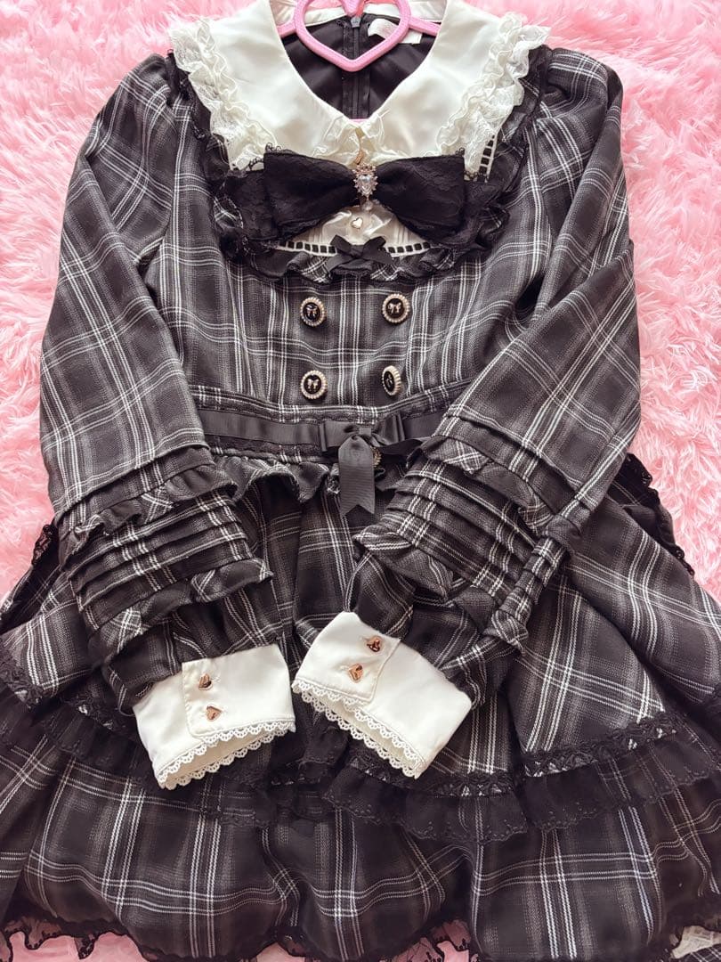 ‪‪❤︎‬ LIZLISA スピンドルヨークティアードワンピース ‪‪❤︎‬