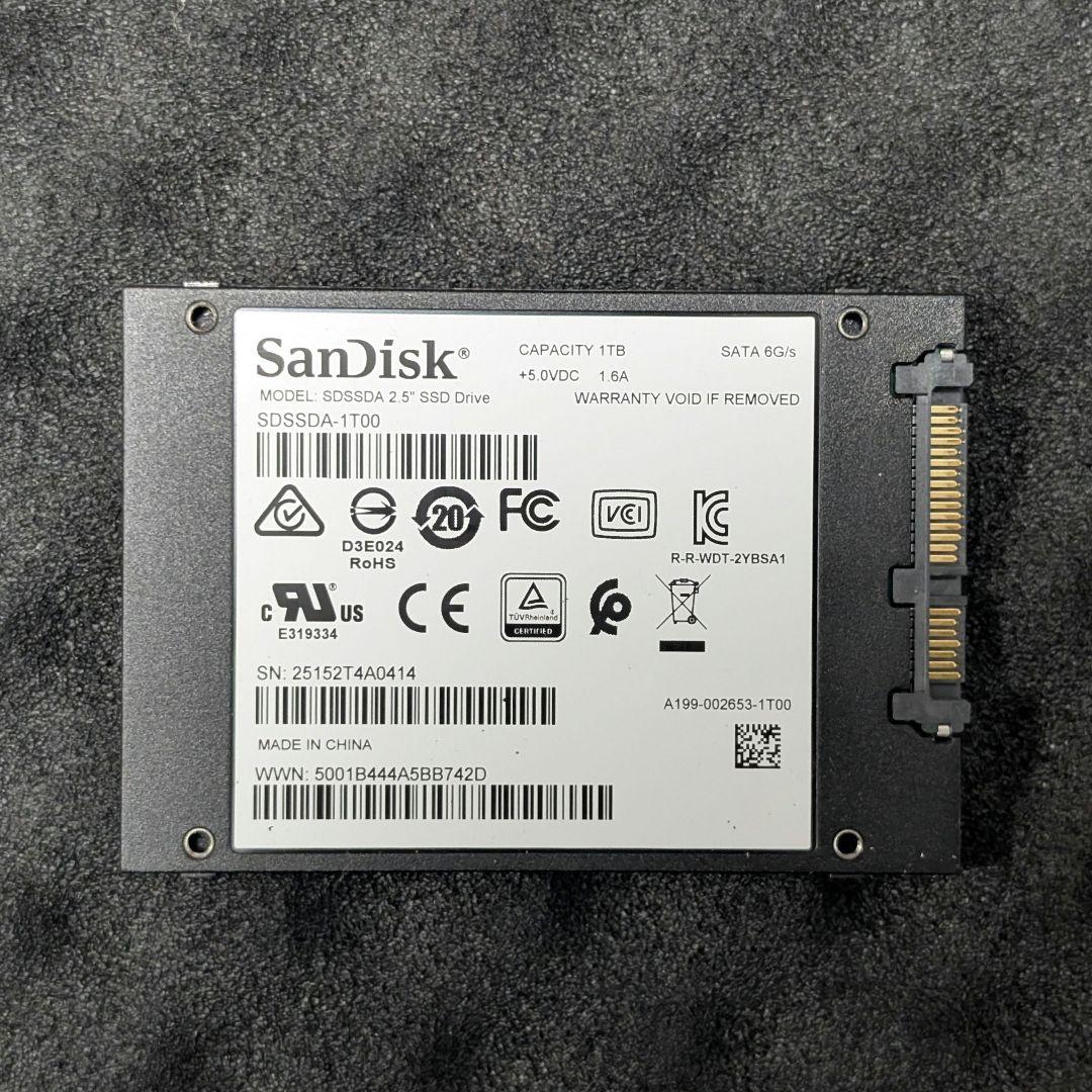 【未使用】SanDisk SSD PLUS 1TB 内蔵型SSD