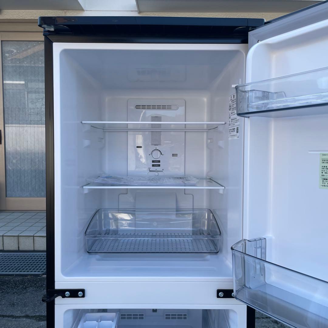 SHARP2023年製152L冷蔵庫 ブラック 極上品 送料/設置無料