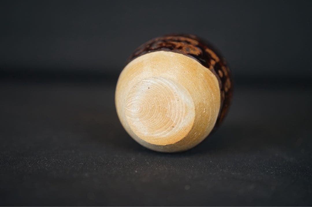 瀬戸茶入 大徳寺立花大亀書付 銘 寿山 共箱 紙箱 仕覆付 鶴ヶ岡間道 有楽純子