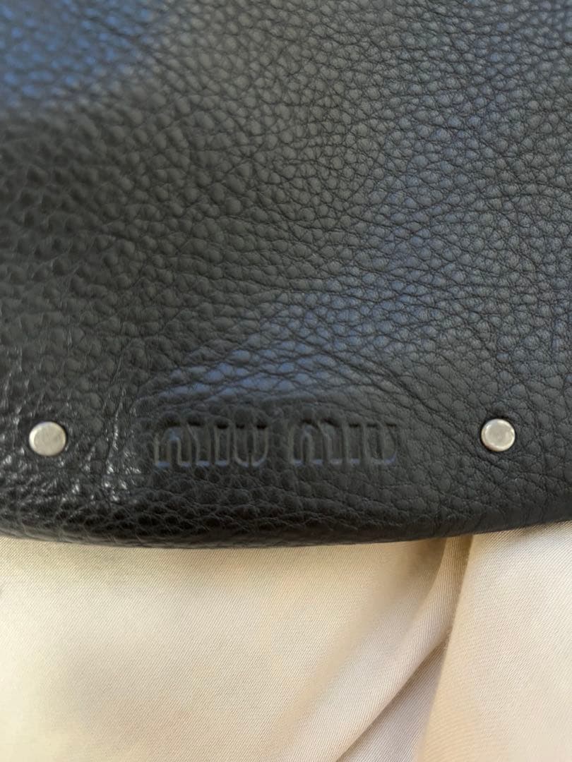 バッグ MIU MIU Studs Leather Bag