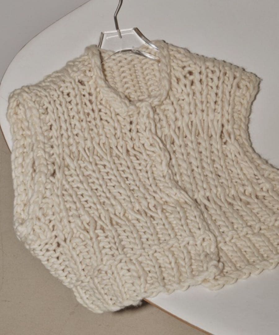 トップス todayful chunky hand knitvest