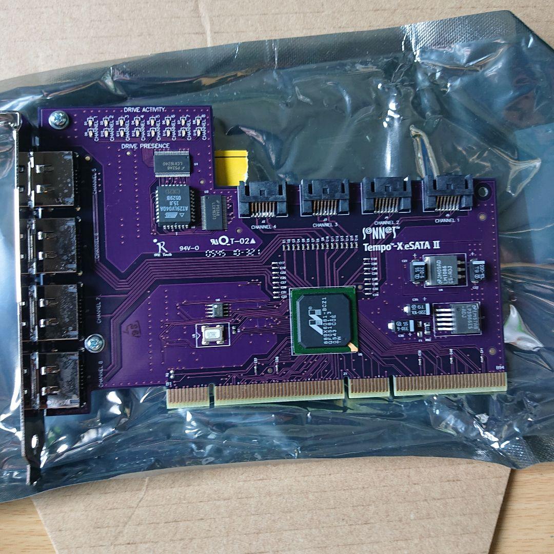 TEMPO-X eSATA 4+4 Mac Windows 64bitPCIバス