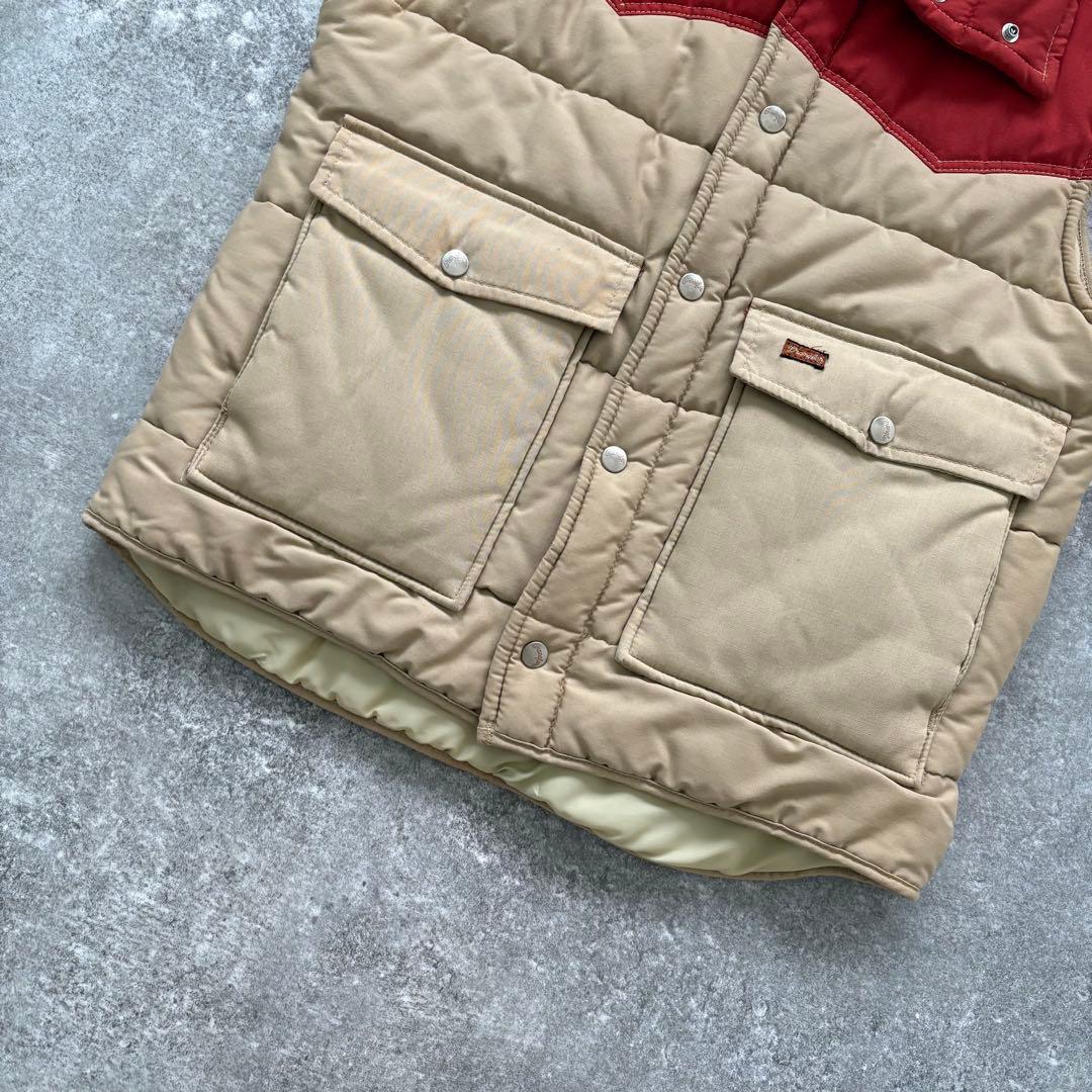 【Wrangler】 70s ラングラー 中綿ベスト USA製 ヴィンテージ