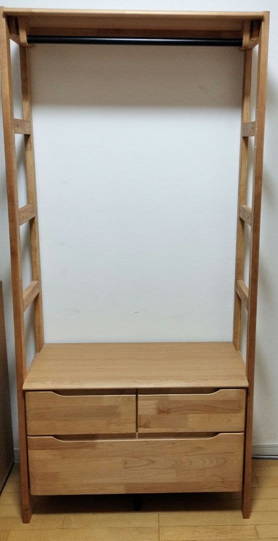 ニトリ ワードローブ クローゼット 衣装収納 (アルナス2 80LBR)