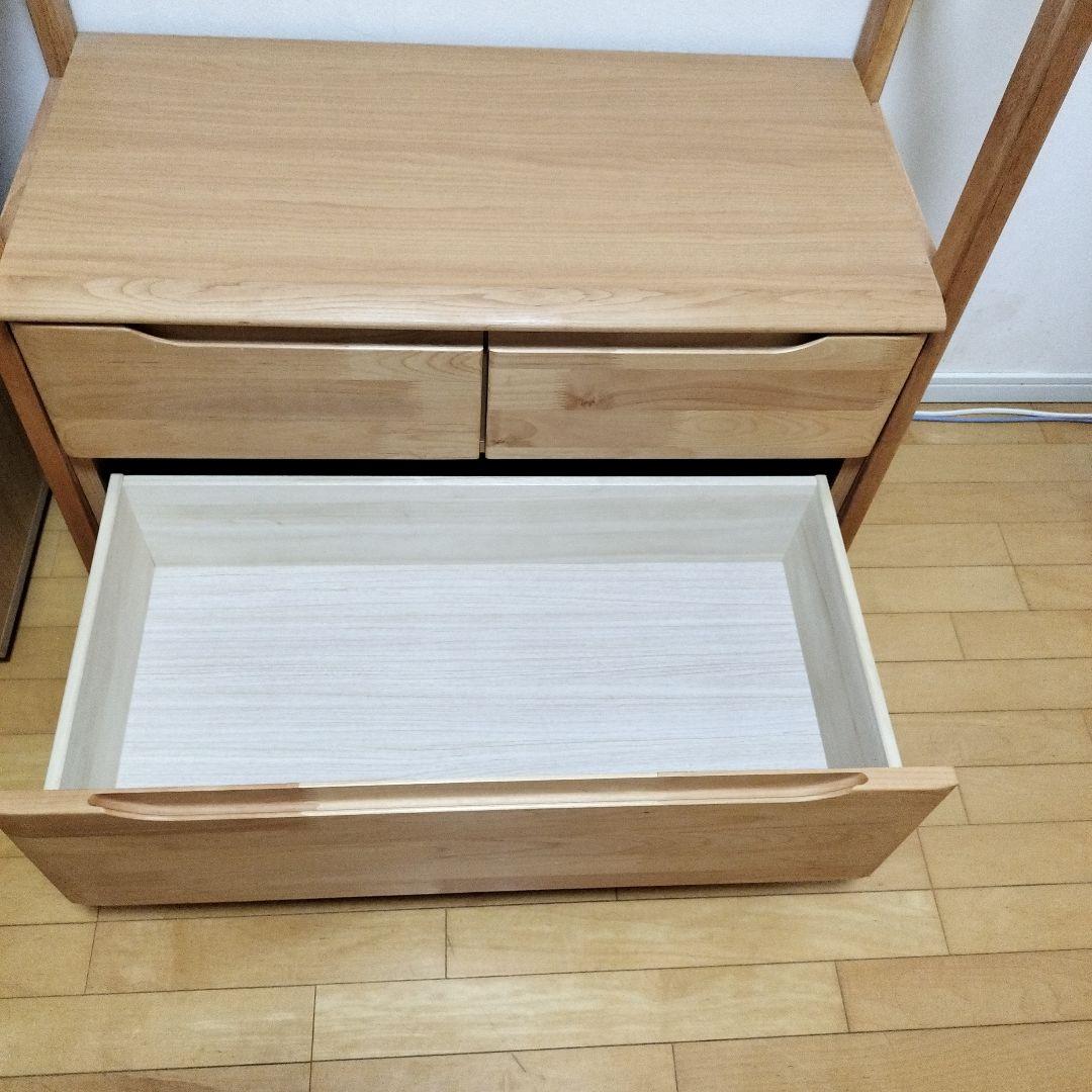 ニトリ ワードローブ クローゼット 衣装収納 (アルナス2 80LBR)