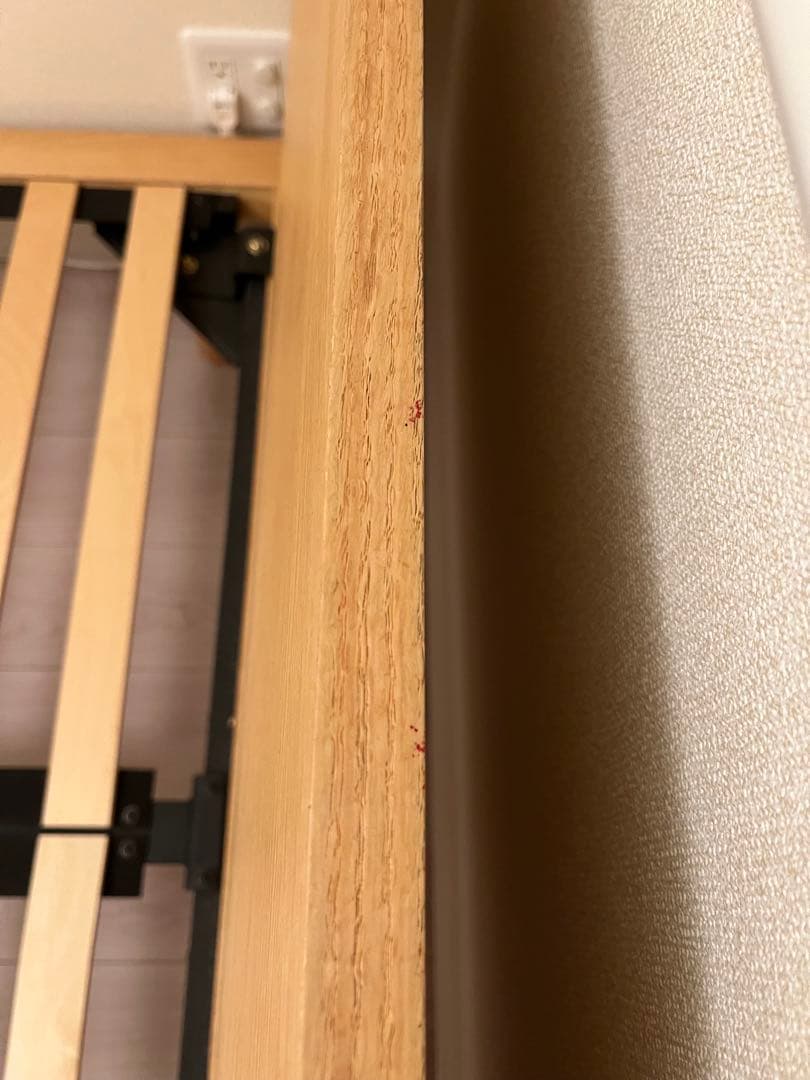 無印良品 ベッドフレーム ダブル ヘッドボード&マットレス付 バラ売り可