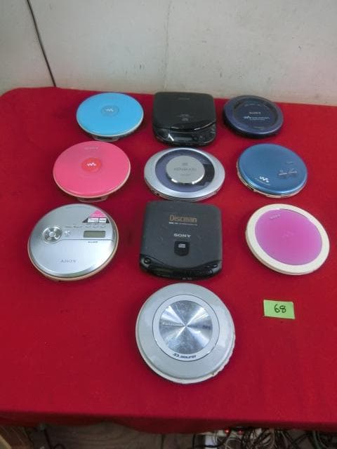 68：SONY・AIWA 他　ポータブルCDプレーヤー　計10点　ジャンク