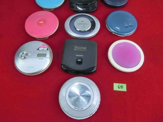 68：SONY・AIWA 他　ポータブルCDプレーヤー　計10点　ジャンク
