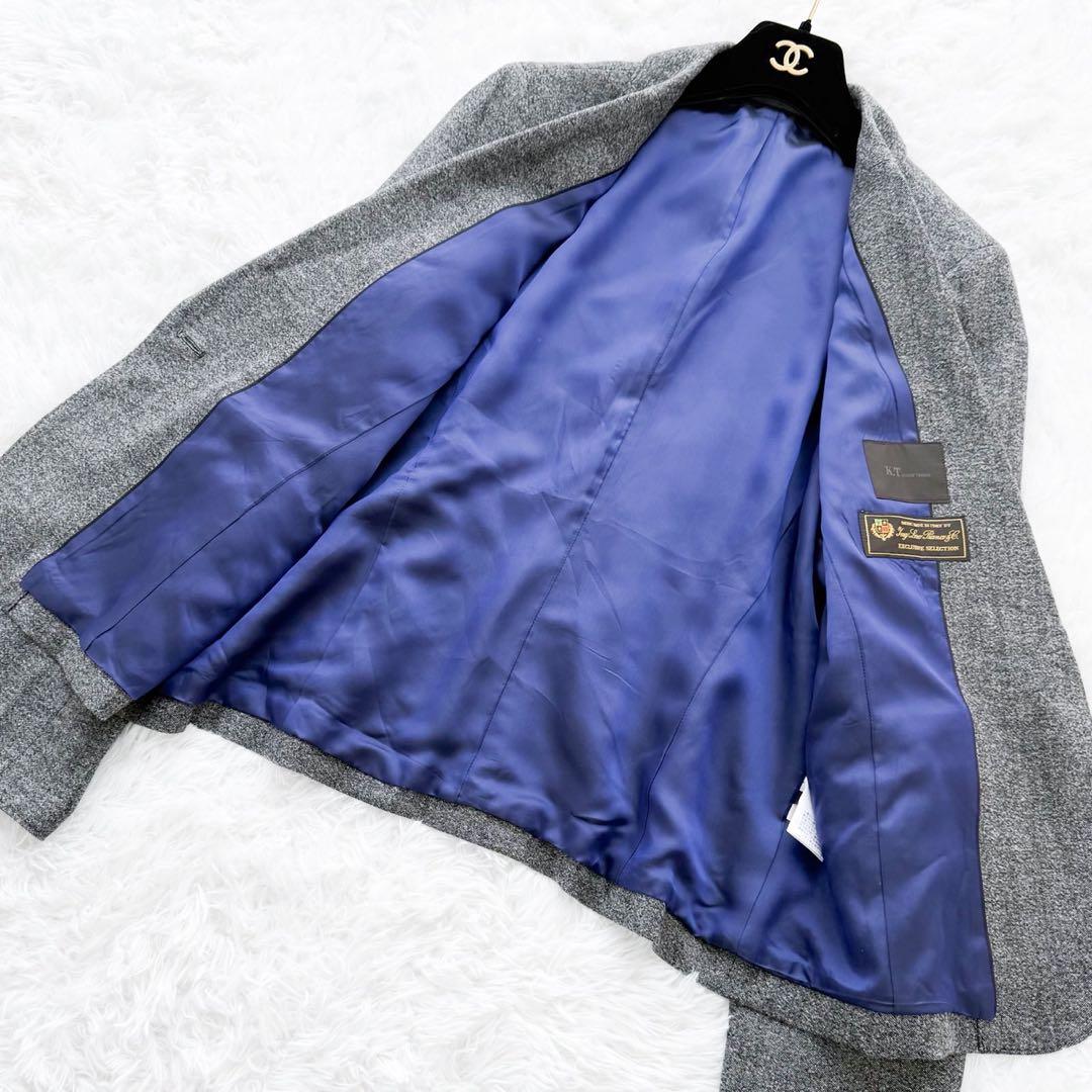 K.T ロロピアーナ カシミヤ混 スカートスーツセットアップ 大きいサイズ17号