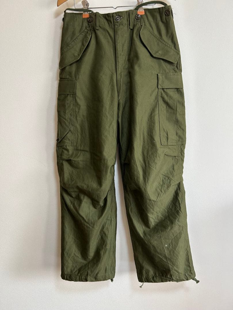 【美品】 実物m-51フィールドパンツS-Rコットンサテン 50s