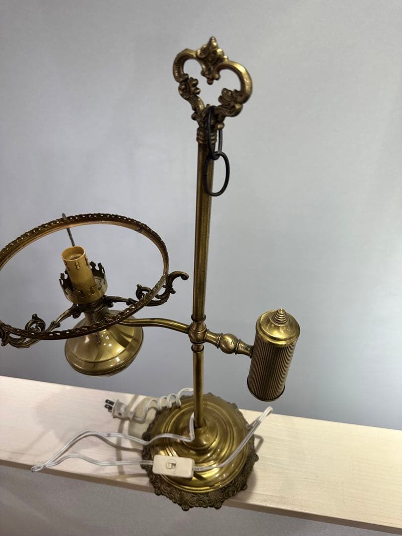 アンティーク　ランプ　真鍮風　卓上