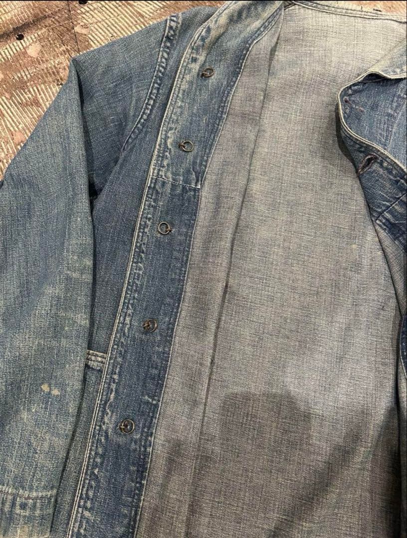 40s〜50s US NAVY ショールカラーカバーオール ヘチマ襟