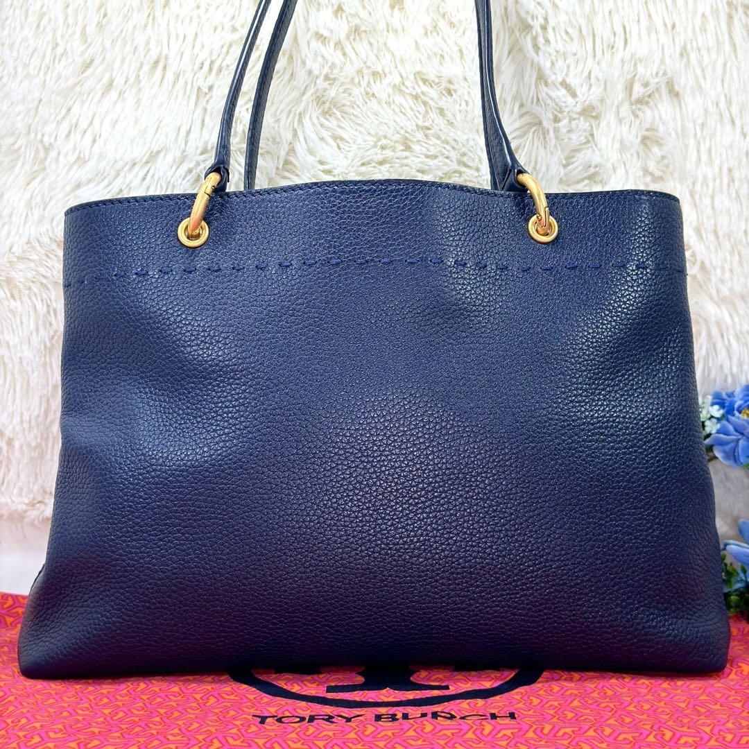 【未使用級/カード付】トリーバーチ マックグロー トートバッグ レザー A4可