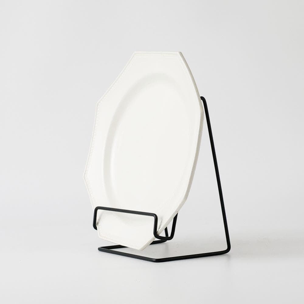 T　希少・フランスアンティーク 八角形×パール装飾のオクトゴナルプレート