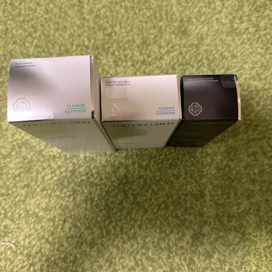 未使用SHISEIDO MEN 3点セット。洗顔・ローション・美容液