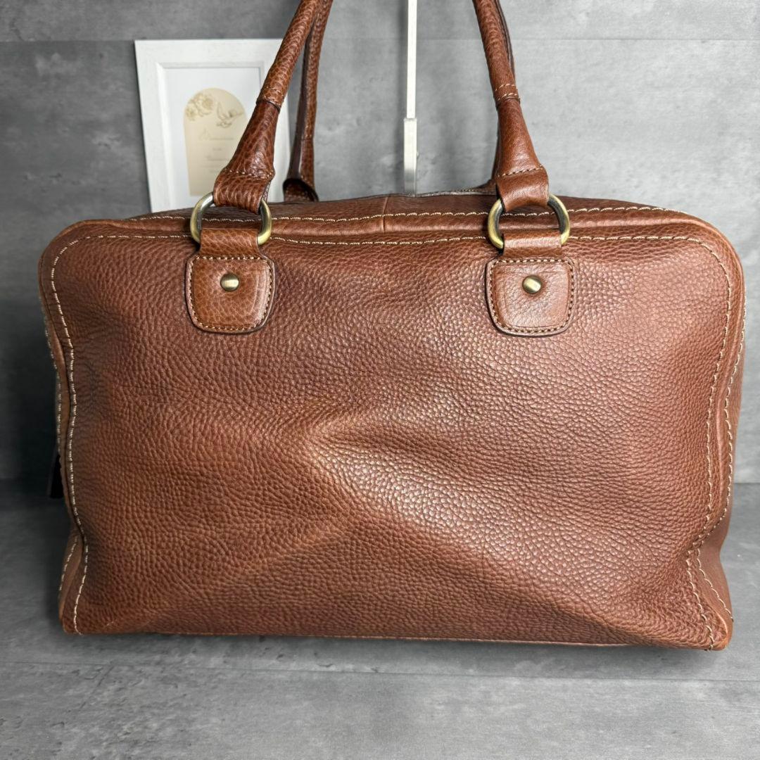 【美品】土屋鞄 トーンオイルヌメ アンティック ボストンバッグ 本革 レザー