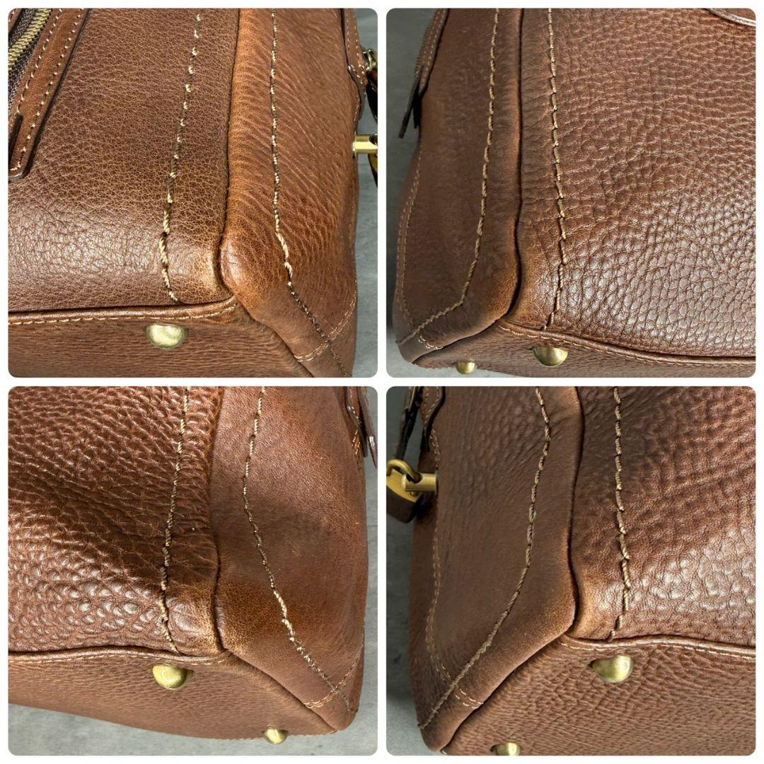 【美品】土屋鞄 トーンオイルヌメ アンティック ボストンバッグ 本革 レザー