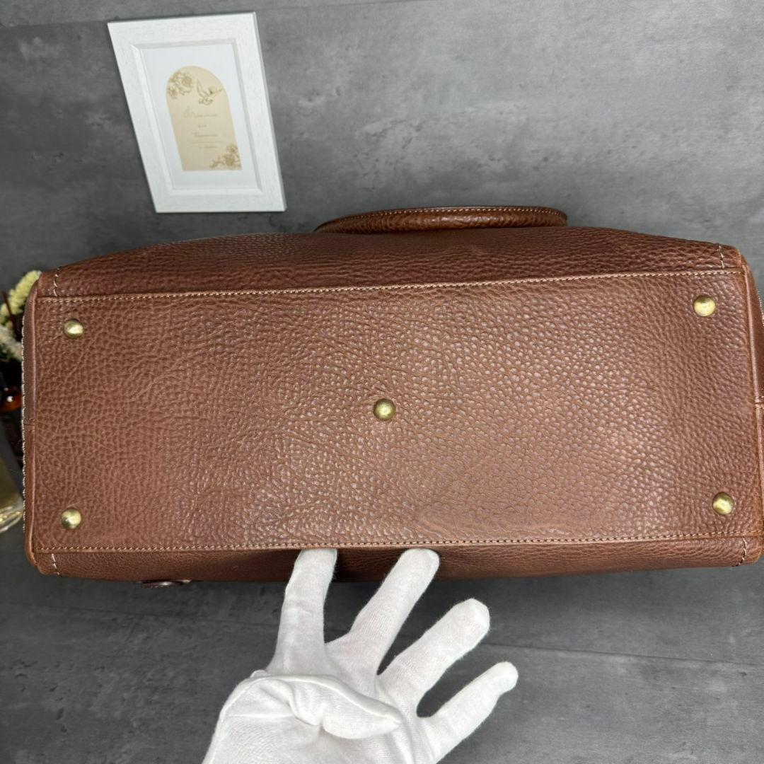 【美品】土屋鞄 トーンオイルヌメ アンティック ボストンバッグ 本革 レザー