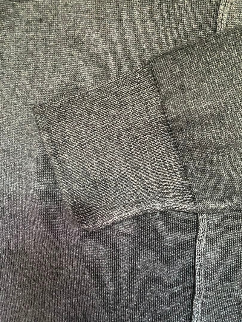 PRADA グレー リボン付きカーディガン