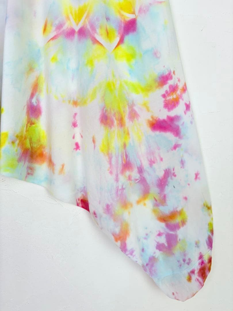 【一点もの】サルエルパンツ　ハンドメイド染め　曼荼羅　パープル