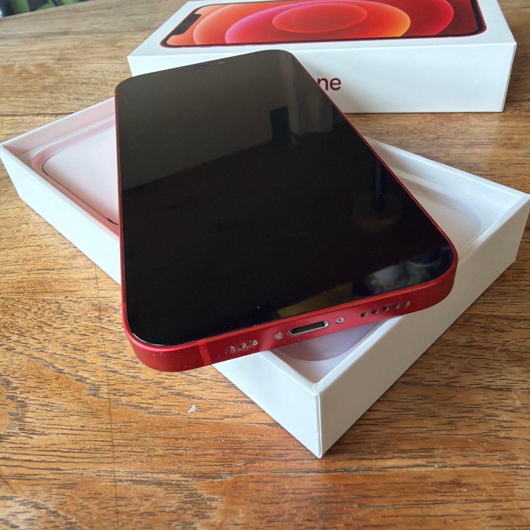Apple iPhone 12 256GB本体(RED)＋ケーブル