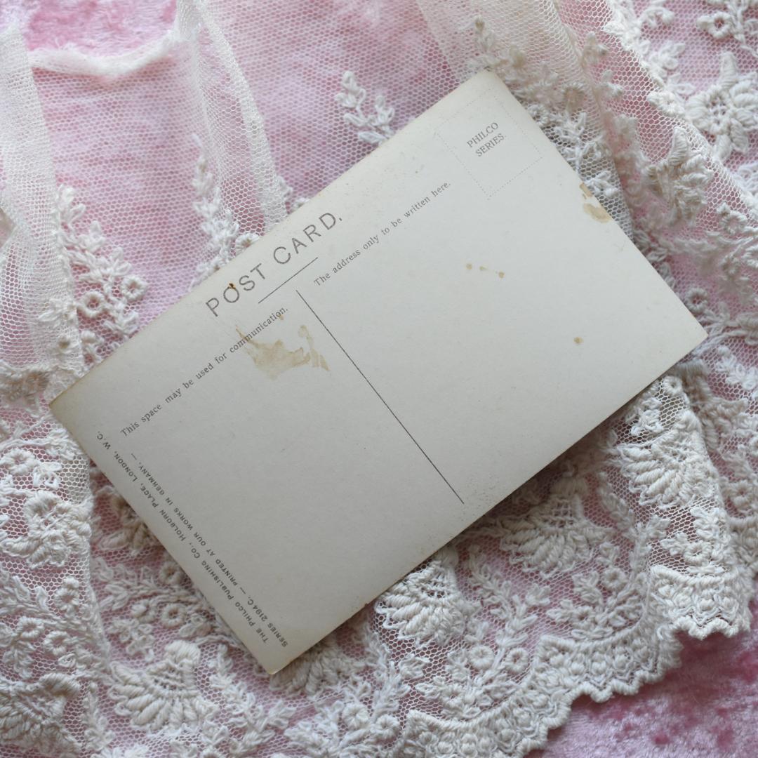 アンティークポストカード　小悪魔のような美しい少女　Rita Martin