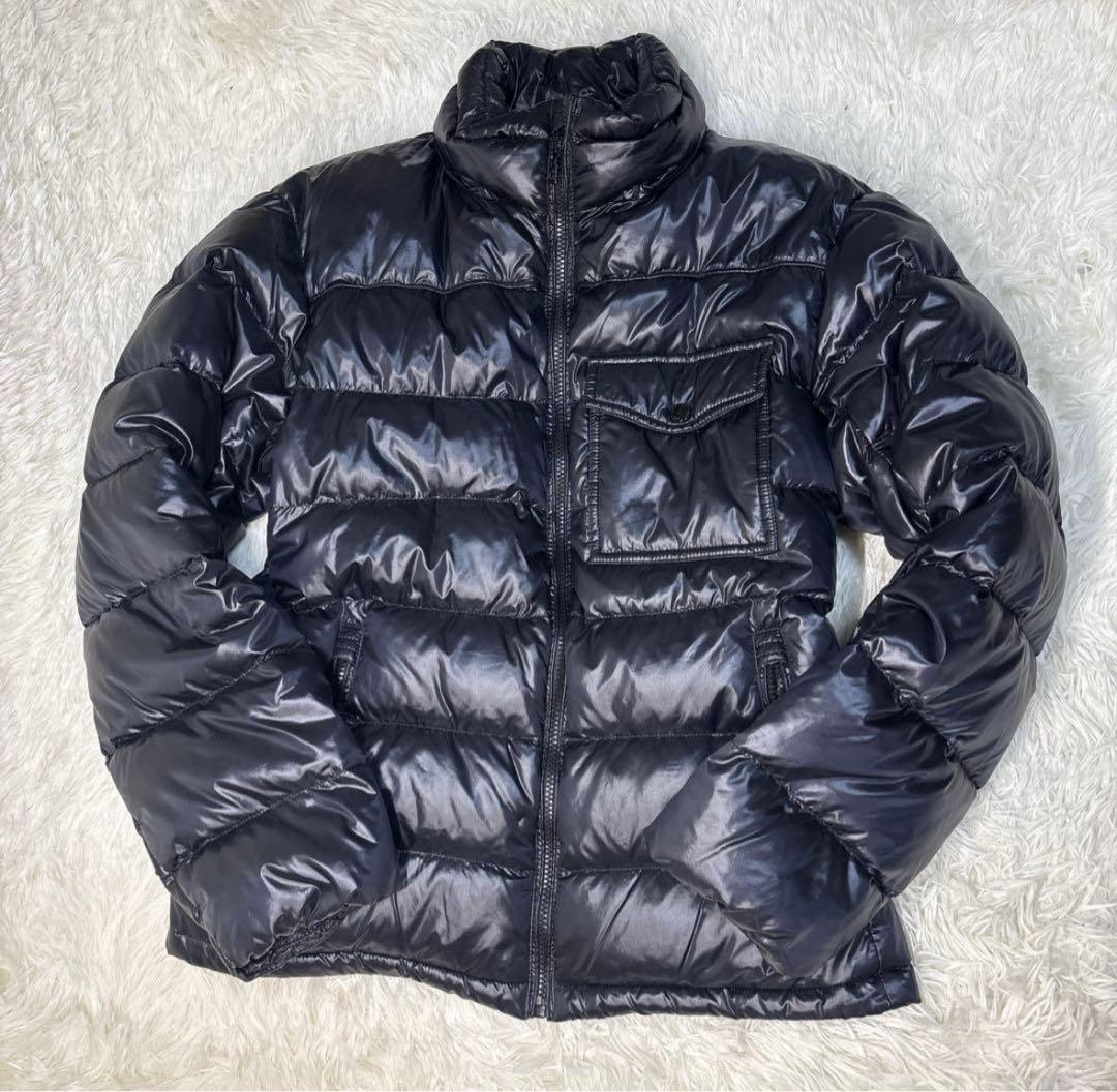 光沢ダウン y2k ファー付き 短丈 着画あり