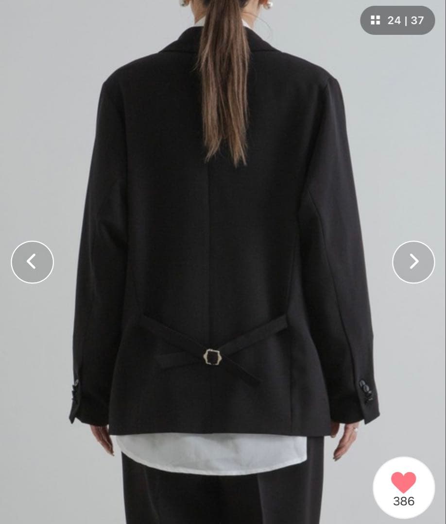 bohmal ダブルボタンオーバーサイズジャケット