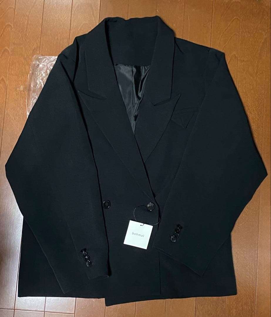 bohmal ダブルボタンオーバーサイズジャケット
