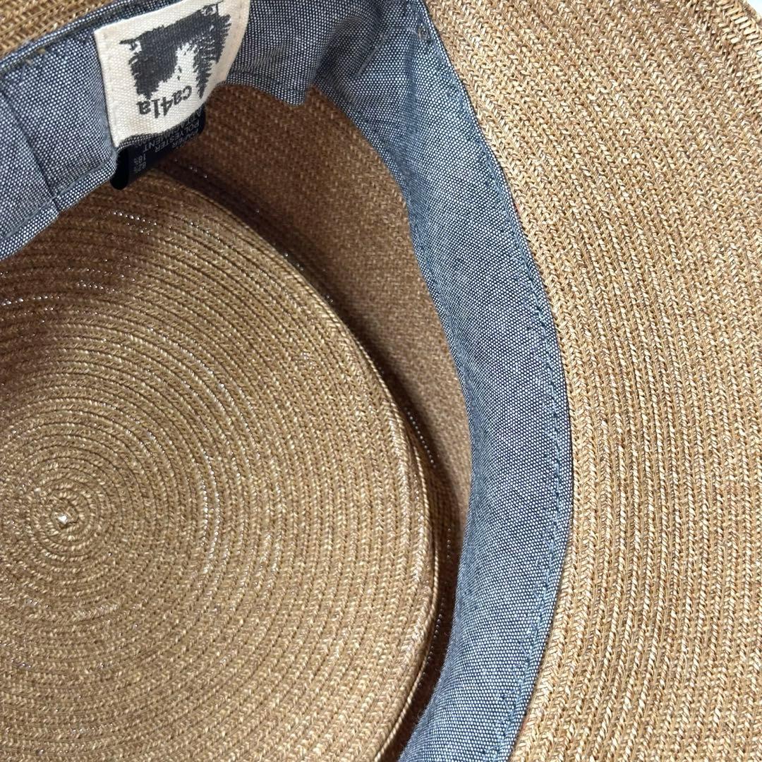 美品✨CA4LA CF CASABLANCA カサブランカ 麦わら帽子 ストロー