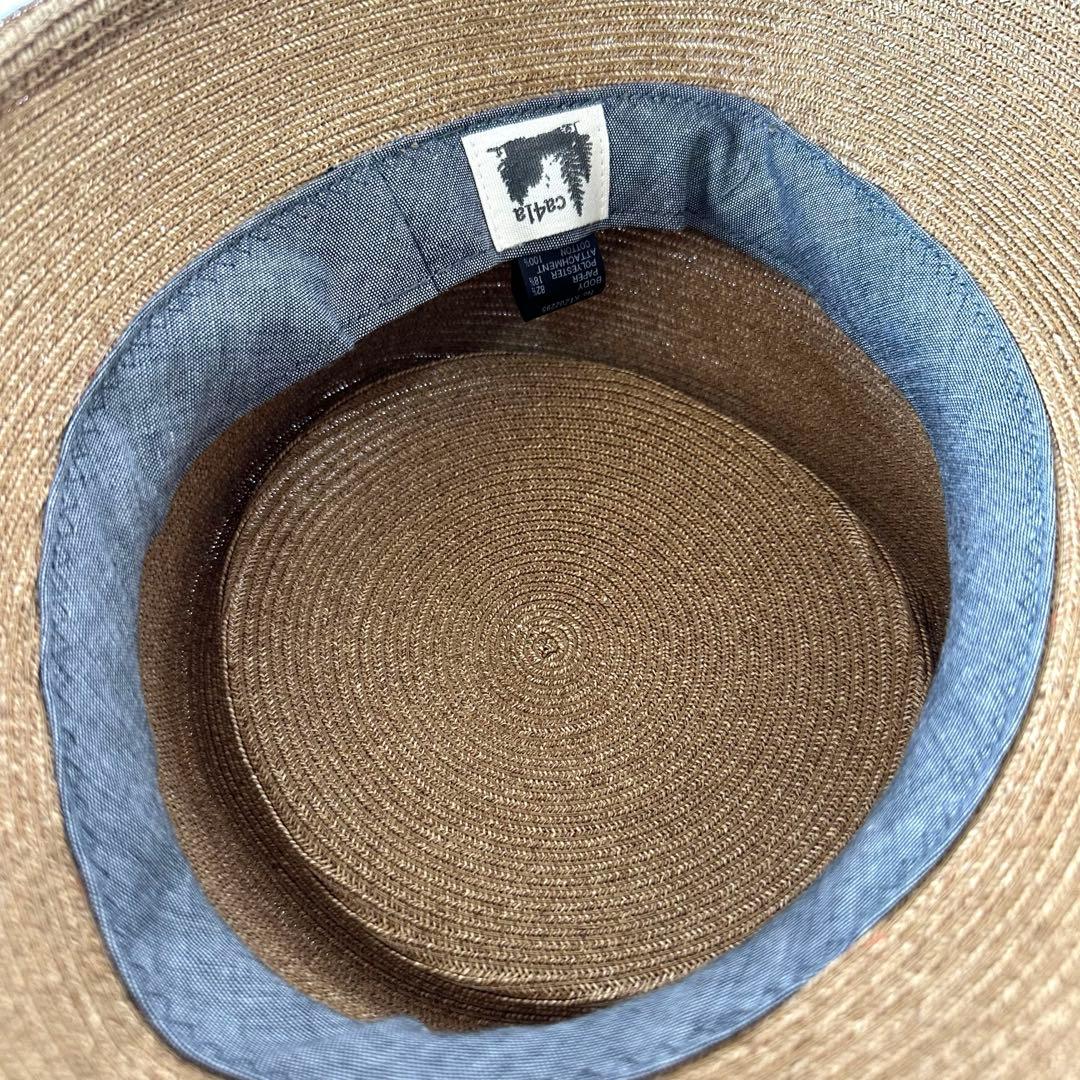 美品✨CA4LA CF CASABLANCA カサブランカ 麦わら帽子 ストロー