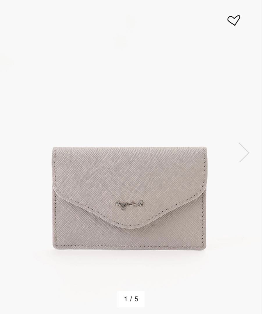 ❤️新品未使用❤️agnès b. グレー 名刺入れ