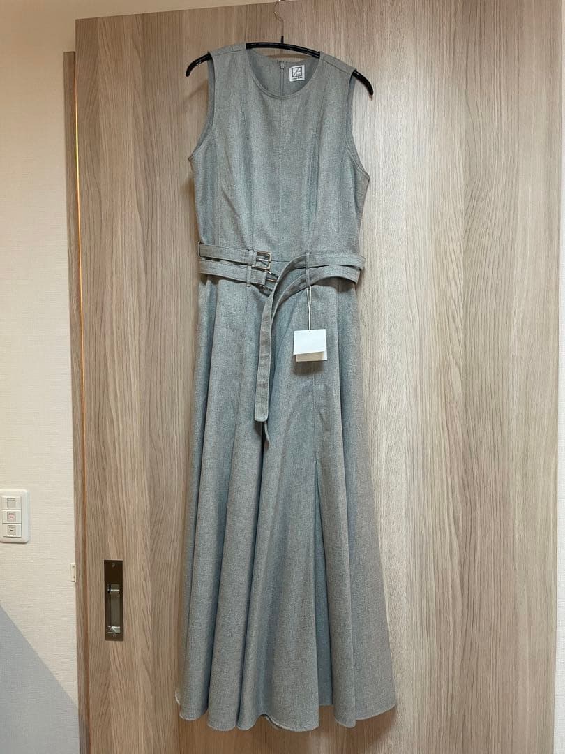 ワンピース laubeblanc double-belted melange dress