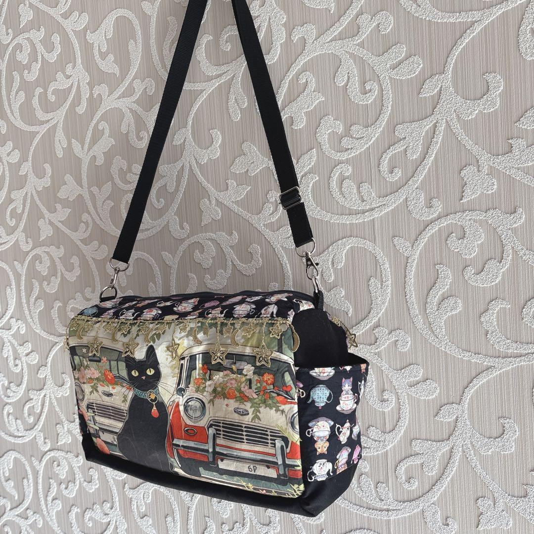 美和っち様オーダーページ♡ボストンバッグ♡ハンドメイド♡ジョリーフルール♡猫柄