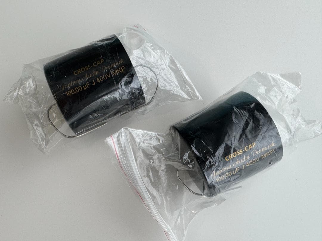 2個 JantzenAudio フィルムコンデンサー CrossCap100μF