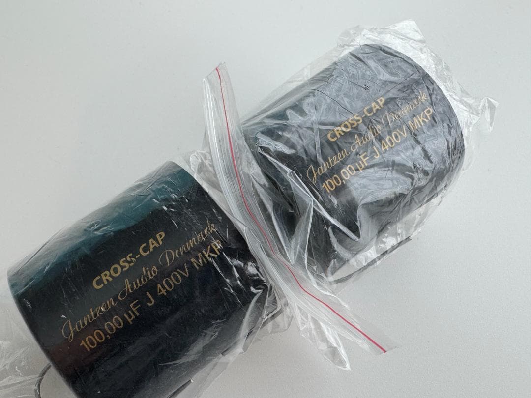 2個 JantzenAudio フィルムコンデンサー CrossCap100μF