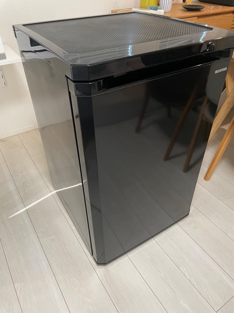 【2022年製】アイリスオーヤマ 冷凍庫 85L IUSD-9B-B ブラック