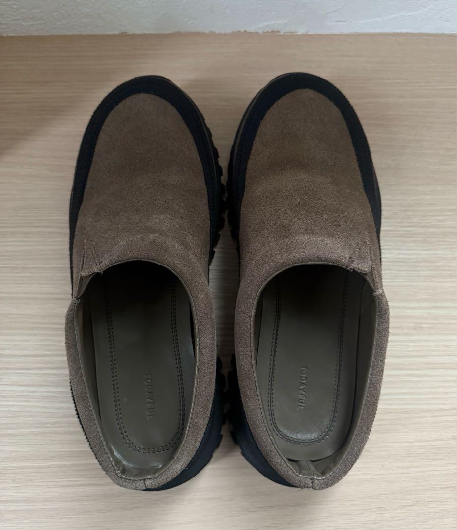 靴 TODAYFUL Vibramsole Leather Sabot