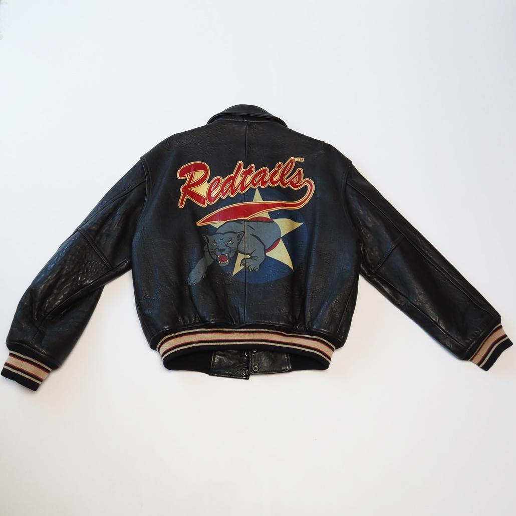 AVIREX 襟付き ショート丈 短丈 オールレザースタジャン 茶芯 本革