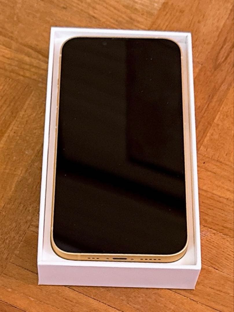 美品　iPhone 14 イエロー 128GB 箱・ケーブル付き