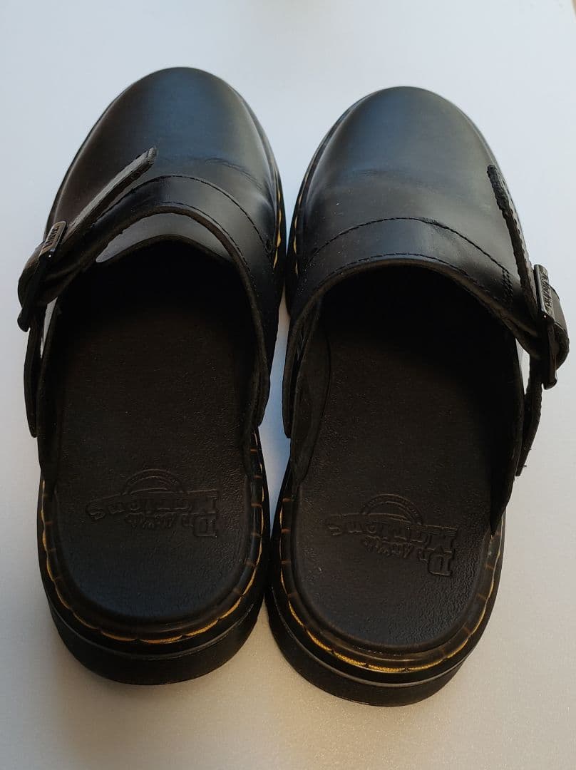 美品 Dr.Martens 黒 レザー サンダル