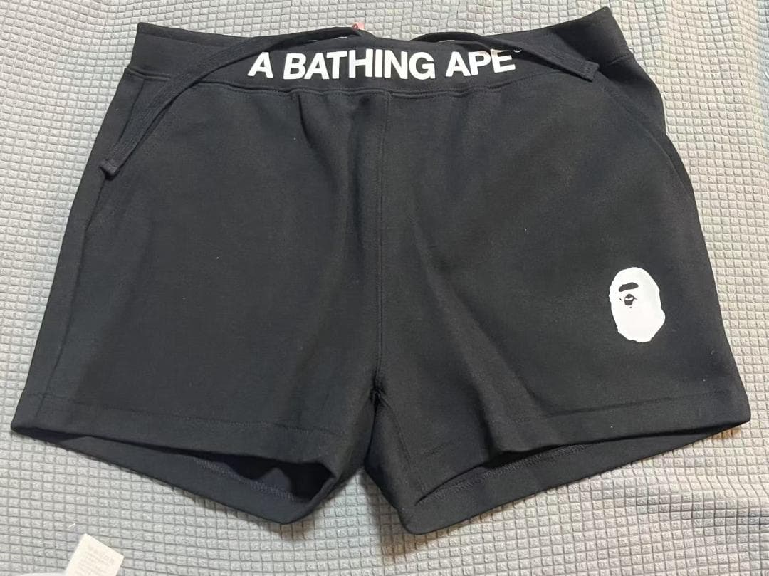 アベイシングエイプ ベイプ ロゴ ショートパンツ ブラック XSサイズ