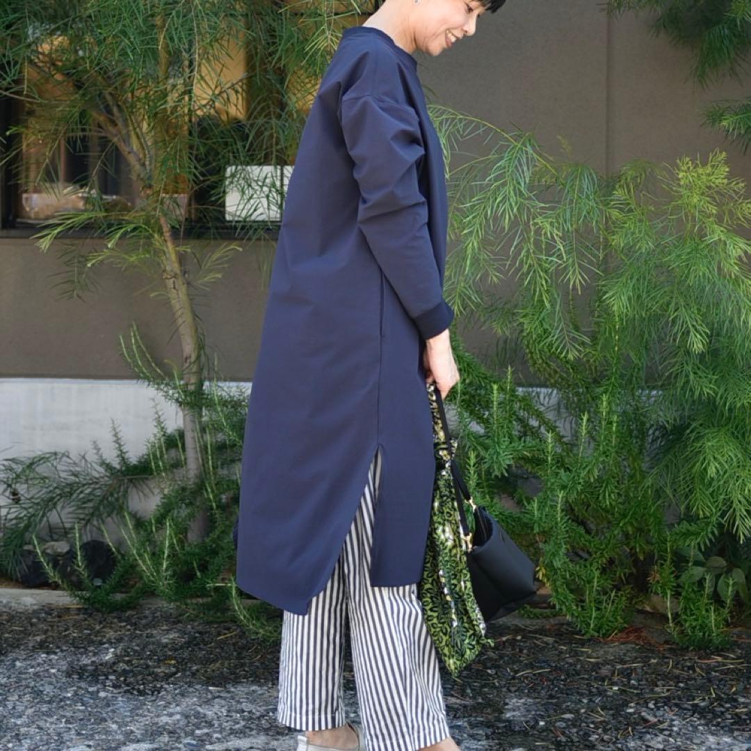 【極美品】OUR アワホーム チュニック プルオーバー ワンピース 紺